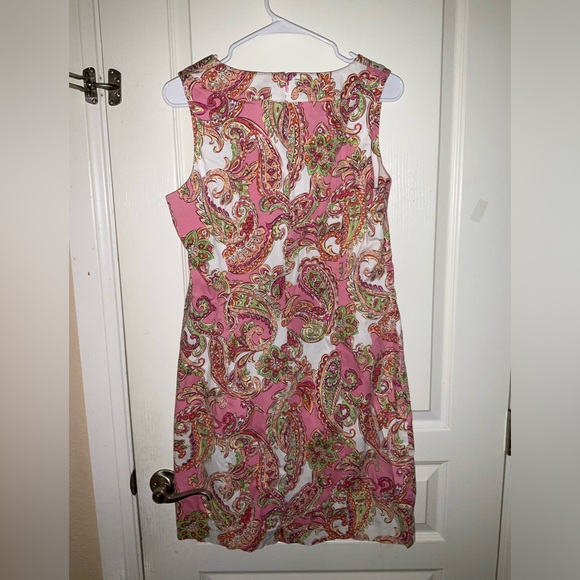 JONES NEW YORK Signature Dusty Rose Paisley Print Sleeveless Dress - Picture 4 of 4